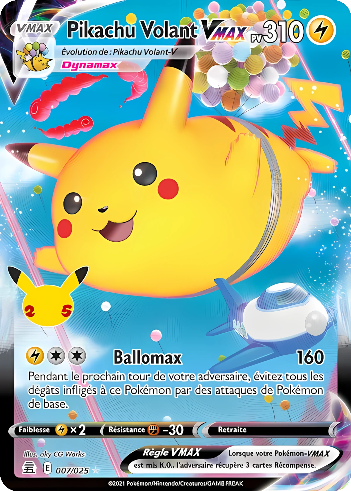 PIKACHU VOLANT VMAX
