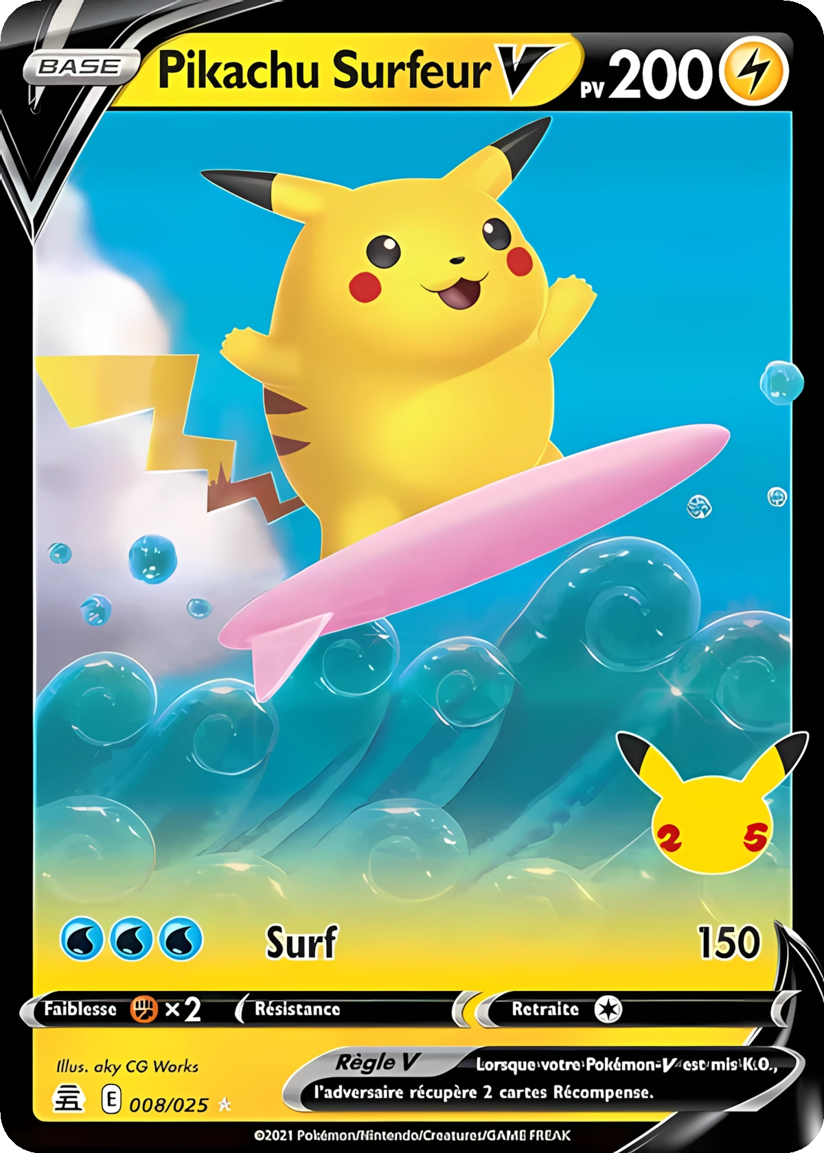 PIKACHU SURFEUR V